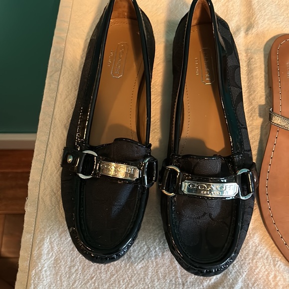 2 pairs of coach brand footwear. - Picture 2 of 5